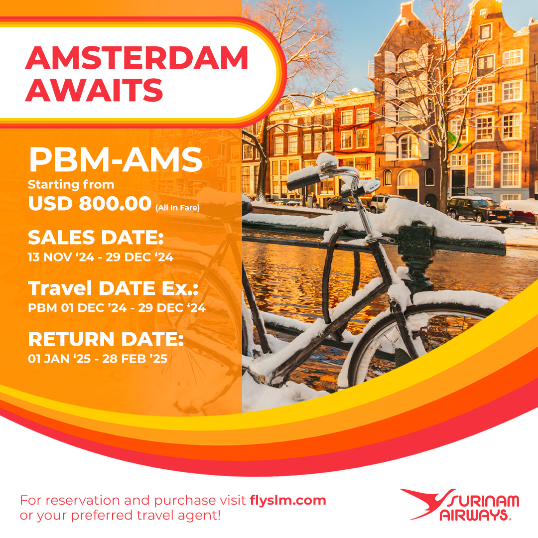 PARAMARIBO - AMSTERDAM PROMO